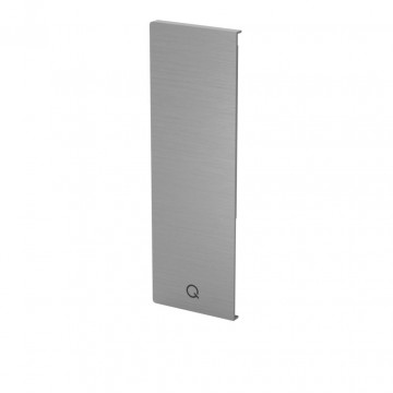 Endkappe Easy Glass Smart rechtsseitige Montage 216 x 71 mm Modell 8242 Aluminium (eloxiert)
