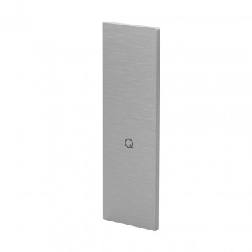 Endkappe Easy Glass Smart linke Seite 345 x 71 mm für Treppenhausmontage Modell 8243 Aluminium (eloxiert)