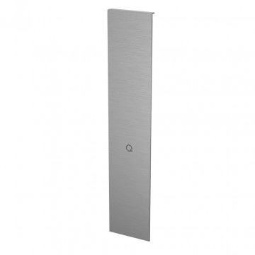 Endkappe Easy Glass Smart rechtsseitig 345 x 71 mm für Treppenhausmontage Modell 8243 Aluminium (eloxiert)