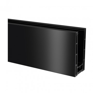 Easy Glass Prime Bodenprofil oben Länge 5000 mm Modell 8410 Aluminium mattschwarz