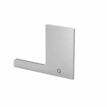 Endkappe Easy Glass Prime, Montage von oben, 124,5 x 76 mm, Modell 8422, Aluminium (roh)