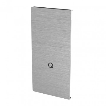 Endkappe Easy Glass Prime rechtsseitige Montage 157 x 78 mm Modell 8432 Aluminium (eloxiert)