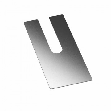 Füllungsplatte Easy Glass Prime, Dicke 1,0 mm, Modell 8436, Aluminium (unbehandelt)