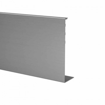 Abdeckprofil Easy Glass Prime Y, seitliche Montage, Länge 5000 mm, Modell 8455, Aluminium (eloxiert)