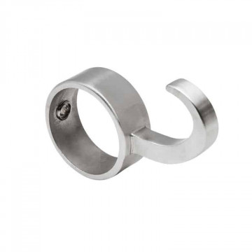 Kledinghaak dwars voor buis 28 mm RVS-316 mat geslepen Edelstahl-316
