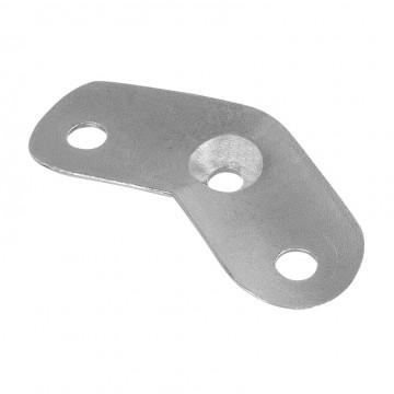 Schienenhalter 135° Rohr 42,4 mm Edelstahl matt geschliffen Modell 1801