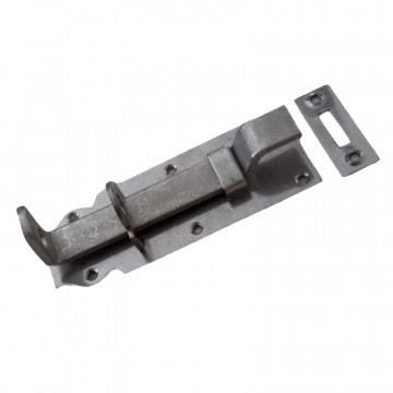 Vorhängeschlossschieber mit Biegung 100 mm Edelstahl