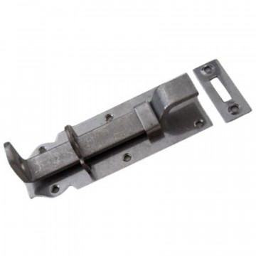 Vorhängeschlossschieber mit Biegung 140 mm Edelstahl