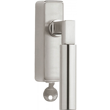 Draaikiepgarnituur TIMELESS 1930-DKLOCK afsluitbaar linksdraaiend mat nikkel