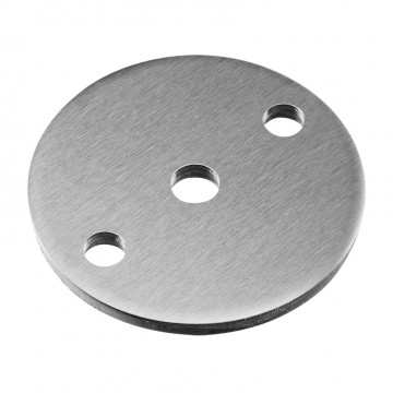 Platte mit 2 Löchern, rund, 70 x 5,0 mm, Modell 1939, Edelstahl