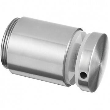 Glasadapter verstellbar 50 mm flach Länge 40 mm Edelstahl matt poliert Modell 0749