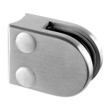 Glasklemmrohr Ø 42,4 mm  Edelstahl matt geschliffen Modell 2700