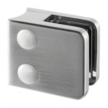 Glasklemmrohr Ø 42,4 mm Zinklegierung matt geschliffen Modell 2100