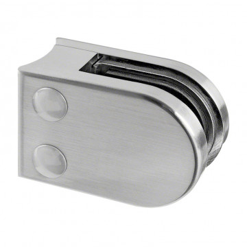 Glasklemmrohr Ø 42,4 mm Zinklegierung matt geschliffen Modell 2500