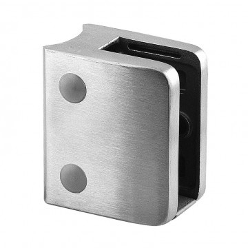 Glasklemmrohr Ø 48,3 mm  Edelstahl matt geschliffen Modell 2400