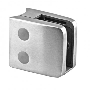 Glasklemmrohr Ø 42,4 mm Zinklegierung matt geschliffen Modell 2600