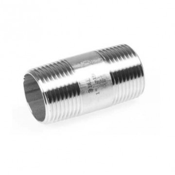 Rohrnippel aus Rohr BSP, 1 Zoll x 60 mm Edelstahl-316 (A4)