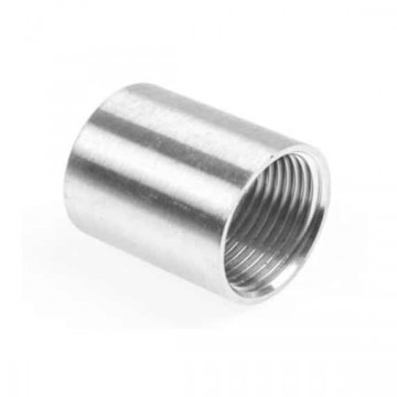 Muffe aus Rohr BSP, 1/2 Zoll Edelstahl-316 (A4)