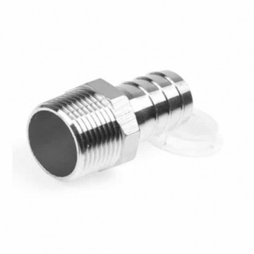 Schlauchtülle bu Gewinde BSP, 1 Zoll x 26 mm Edelstahl-316 (A4)