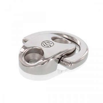Klappauge hochglanzpoliert MT-Serie für 2 Schrauben 1 D-Ring Edelstahl-316 (A4)