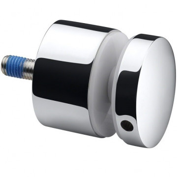 Glasadapter 50 mm flach Länge 30 mm Edelstahl poliert Modell 0747