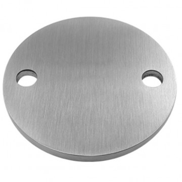 Verankerungsplatte Ø 120 x 6 mm Edelstahl matt geschliffen