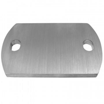 Verankerungsplatte 120 x 80 x 8 mm Edelstahl matt geschliffen