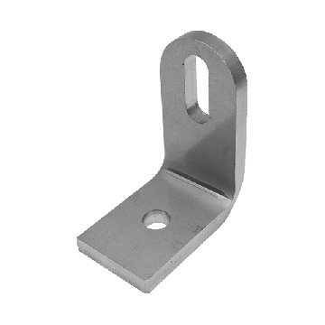 Anschweißlasche Ecke 110 x 30 x 6 mm Edelstahl matt geschliffen