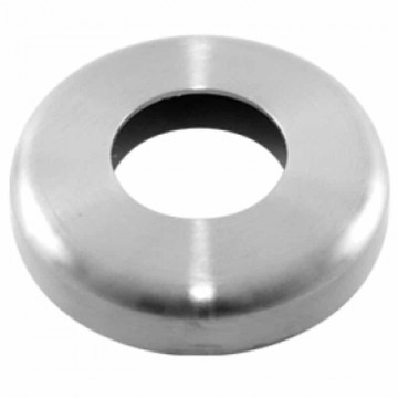 Abdeckrosette Ø 75 x 15 mm Loch Ø 33,7 mm Edelstahl matt poliert