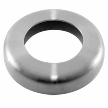 Abdeckrosette Ø 75 x 15 mm Loch Ø 42,4 mm Edelstahl matt poliert