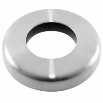 Abdeckrosette Ø 85 x 16 mm Loch Ø 42,4 mm Edelstahl matt poliert