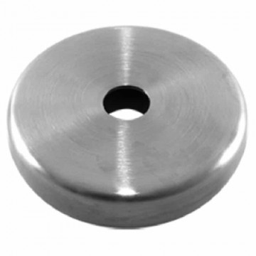 Abdeckrosette Ø 65 x 12 mm Loch Ø 12 mm Edelstahl matt poliert