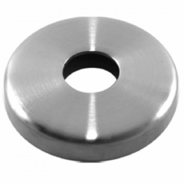 Abdeckrosette Ø 65 x 12 mm Loch Ø 21,3 mm Edelstahl matt poliert