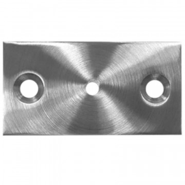 Verankerungsplatte 45 x 85 x 5 mm Edelstahl matt geschliffen