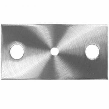 Verankerungsplatte 45 x 85 x 5 mm Edelstahl matt geschliffen