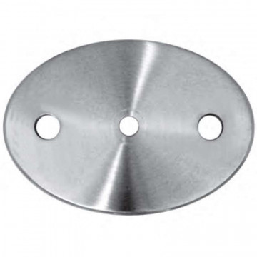 Verankerungsplatte 60 x 85 x 5 mm Edelstahl matt geschliffen