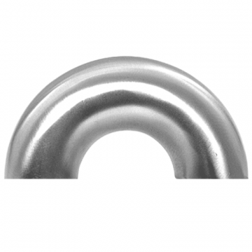 Schweißkrümmer 180° Ø 33,7 x 2 mm Edelstahl matt geschliffen