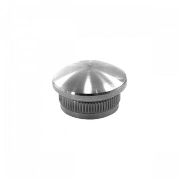 Abgerundete Endkappe für Rohr 21,3 x 2,0 mm Edelstahl