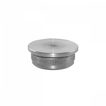 Flache Endkappe für Rohr 26,9 x 2,0 mm Edelstahl