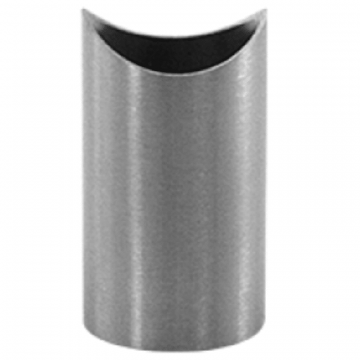 Schweißsattel Rohr Ø 33,7 x 2 mm für Rohr Ø 42,4 mm Edelstahl matt geschliffen