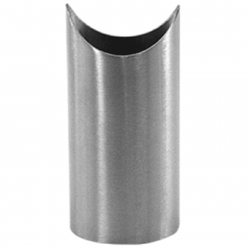 Schweißsattelrohr Ø 42,4 x 2 mm für Rohr Ø 42,4 mm Edelstahl matt geschliffen