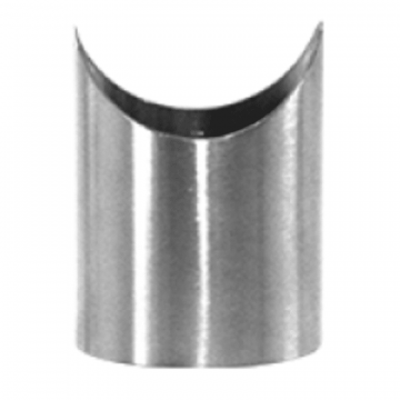 Anschweißsattel Rohr Ø 33,7 x 2 mm für Rohr Ø 33,7 mm Edelstahl matt geschliffen