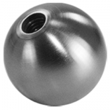 Dekokugel Ø 33,7 x 2 mm Edelstahl matt geschliffen