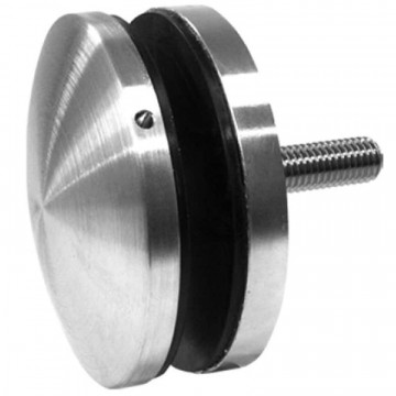 Glasadapter bol met afstandsschijf Ã˜ 72 mm RVS-304 mat geslepen Edelstahl-304