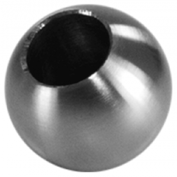 Dekokugel massiv Ø 20 mm Loch Ø 10,2 mm Edelstahl matt geschliffen