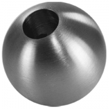 Dekokugel massiv Ø 35 mm Loch Ø 12,2 mm Edelstahl matt geschliffen