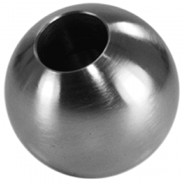 Dekokugel massiv Ø 30 mm Loch Ø 12,2 mm Edelstahl matt geschliffen