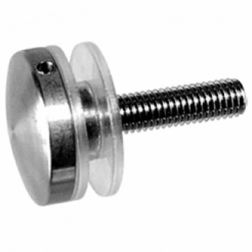 Glasadapter bol Ã˜ 30 mm RVS-304 mat geslepen Edelstahl-304