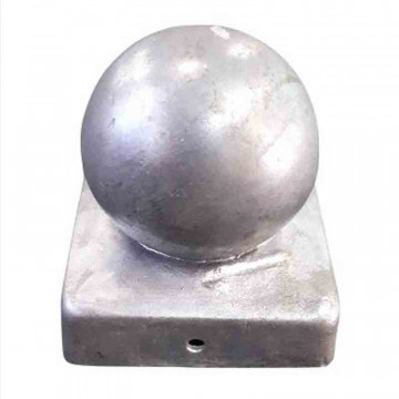Pfostenkappe mit Kugel 91 x 91 mm Edelstahl
