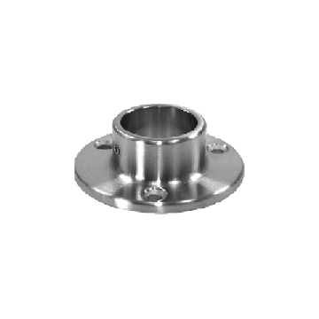 Wandflansch mit Klemmschraube für Rohr 33,7 mm fest Edelstahl matt geschliffen